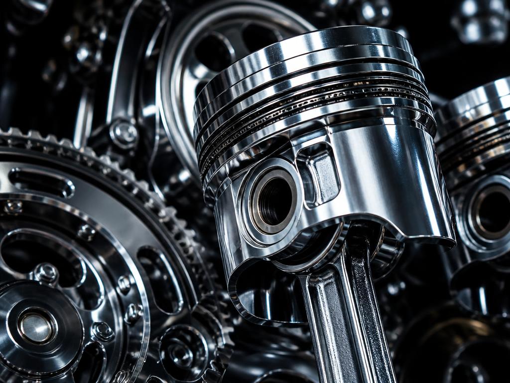 Pistons et engrenages moteur haute performance
